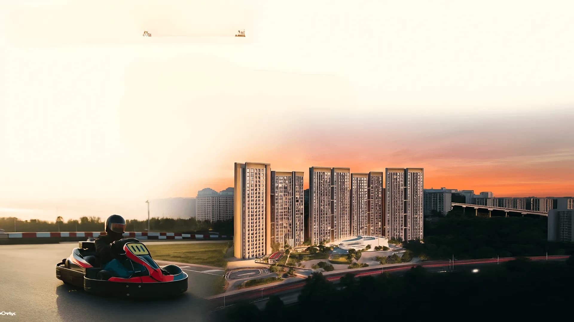 Gera's Joy on the Treetops — Sunset View with Go-Kart Track